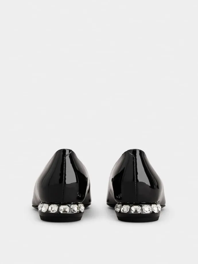 Roger Vivier Jewel Heel Ballerinas in patent leather New