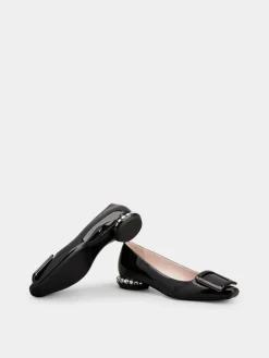 Roger Vivier Jewel Heel Ballerinas in patent leather New