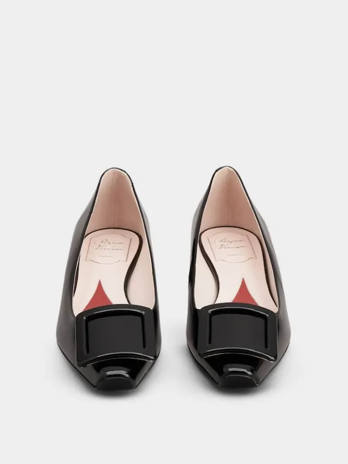 Roger Vivier Jewel Heel Ballerinas in patent leather New