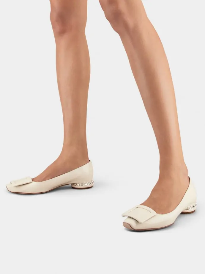 Roger Vivier Jewel Heel Ballerinas in patent leather Clearance