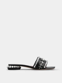 Roger Vivier Jewel Heel Mules in leather Hot