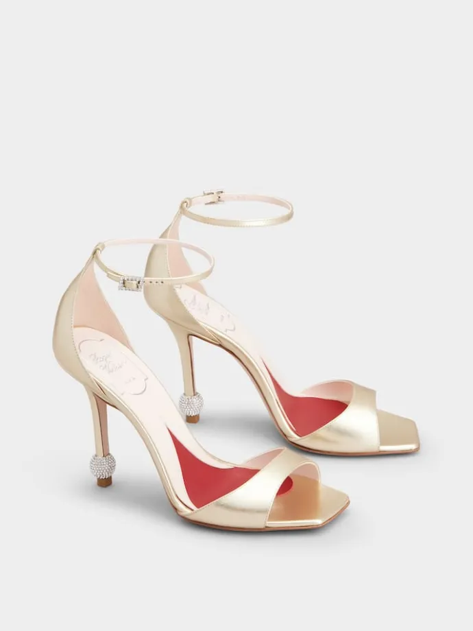 Roger Vivier Jewel Heel Sandals in leather Outlet