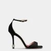 Roger Vivier Jewel Heel Sandals in satin New