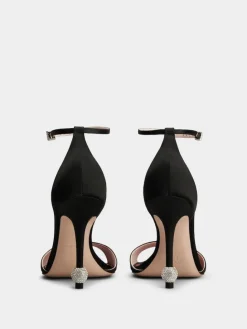 Roger Vivier Jewel Heel Sandals in satin New