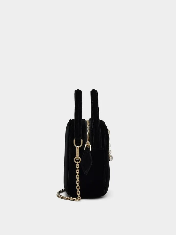 Roger Vivier Ladybug Mini Bag in velvet Discount
