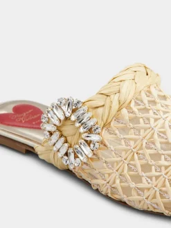Roger Vivier Mules in raffia Hot