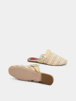 Roger Vivier Mules in raffia Hot