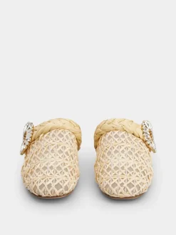 Roger Vivier Mules in raffia Hot