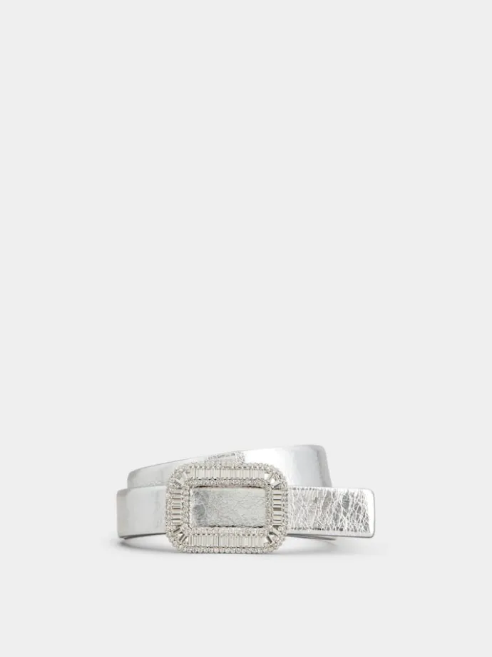 Roger Vivier Pilgrim Belt in leather Clearance