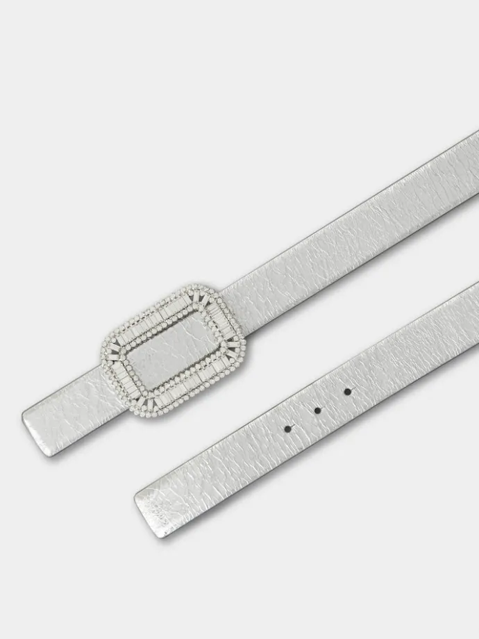 Roger Vivier Pilgrim Belt in leather Clearance