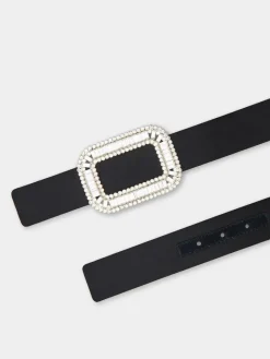 Roger Vivier Pilgrim Belt in satin Fashion