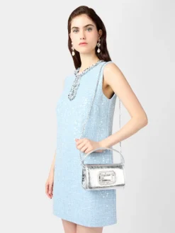 Roger Vivier Pilgrim Micro Bag in leather Discount