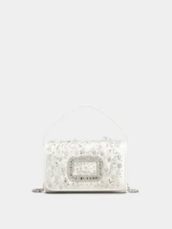 Roger Vivier Pilgrim Micro Bag in satin New