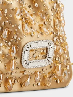 Roger Vivier Pilgrim Mini Bag in satin Outlet