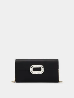 Roger Vivier Sexy Choc Clutch in satin Fashion