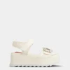 Roger Vivier Slidy Viv' Wedge Sandals in leather New