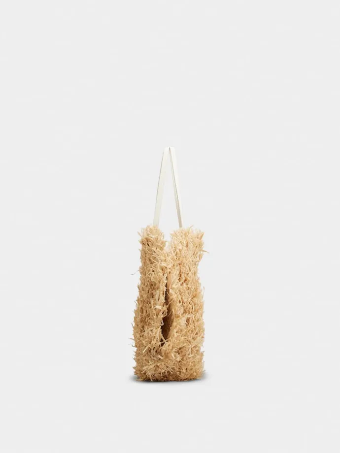 Roger Vivier Très Vivier Large Shopping Bag in raffia New