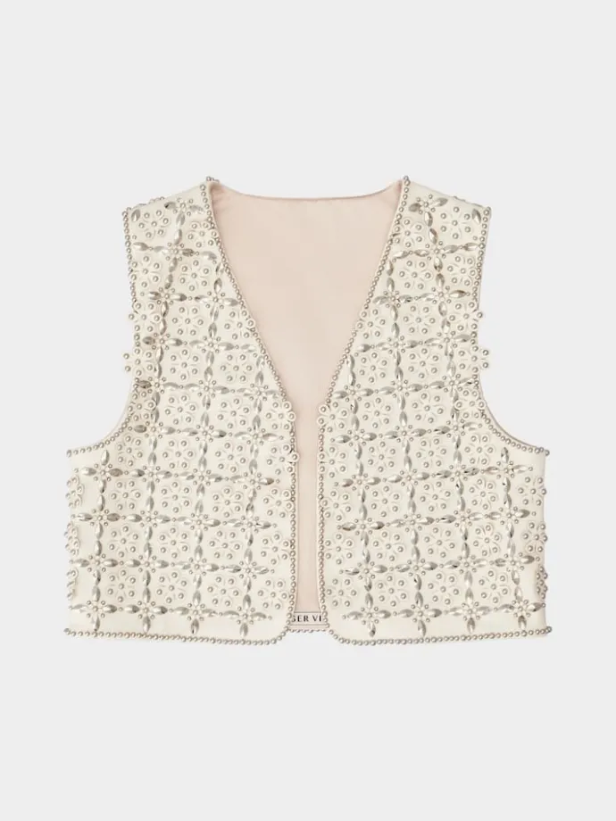 Roger Vivier Vest in leather Outlet