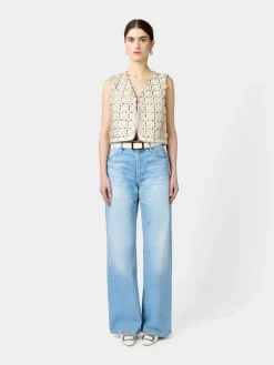 Roger Vivier Vest in leather Outlet