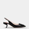Roger Vivier Virgule Slingback Pumps in patent leather Discount