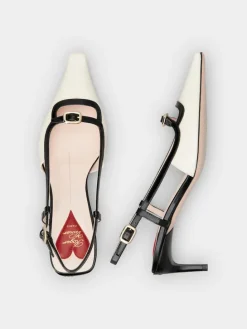 Roger Vivier Viv’ Canard Slingback Pumps in patent leather Clearance