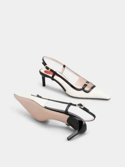 Roger Vivier Viv’ Canard Slingback Pumps in patent leather Clearance