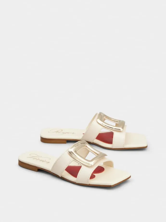 Roger Vivier Viv' by the Sea Mules in leather Fashion