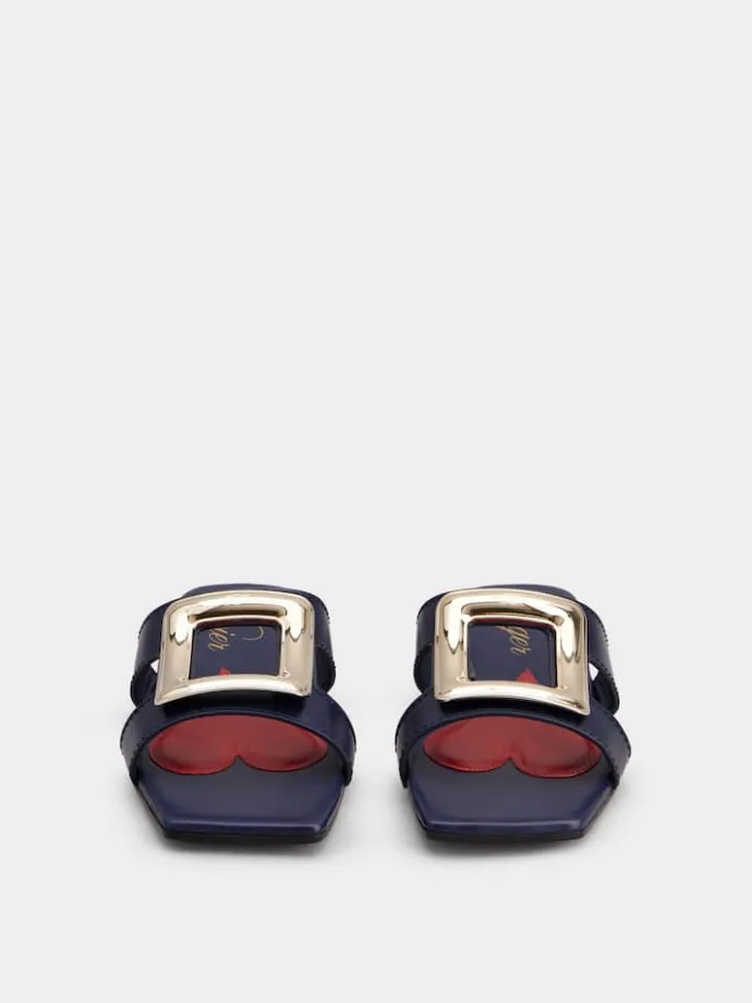 Roger Vivier Viv' by the Sea Mules in leather Discount