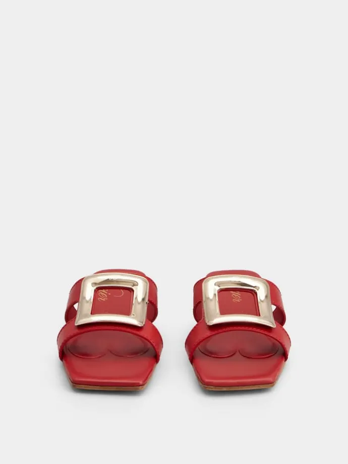 Roger Vivier Viv' by the Sea Mules in leather Clearance
