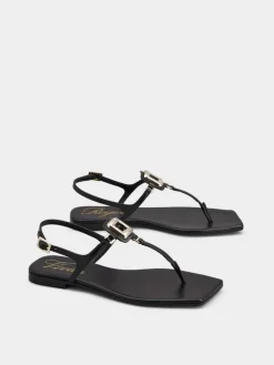 Roger Vivier Viv' by the Sea Sandals in leather Discount
