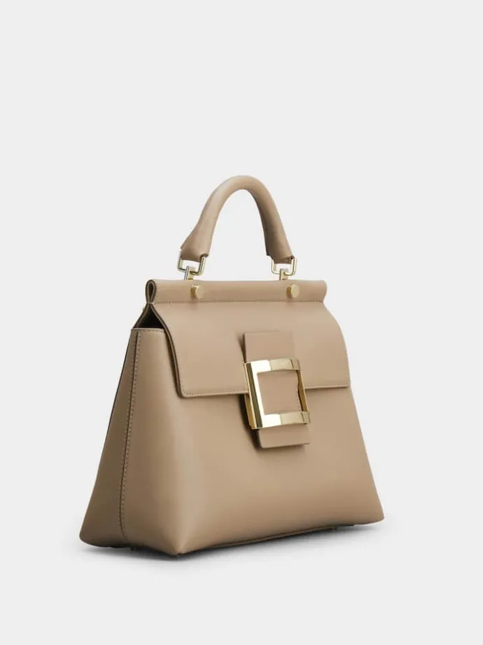 Roger Vivier Viv' Cabas Bag in leather Discount
