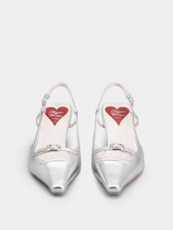 Roger Vivier Viv' Canard Slingback Pumps in leather Fashion