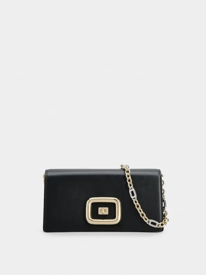 Roger Vivier Viv' Choc Bag in leather Online