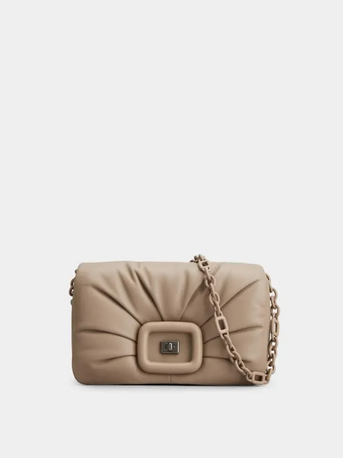 Roger Vivier Viv' Choc Bag in leather New