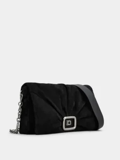 Roger Vivier Viv' Choc Large Bag in suede Best