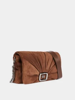 Roger Vivier Viv' Choc Large Bag in suede Outlet