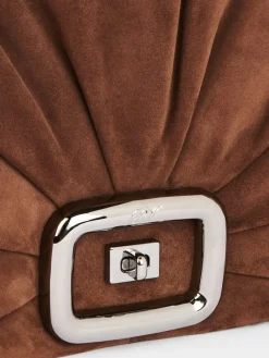Roger Vivier Viv' Choc Large Bag in suede Outlet