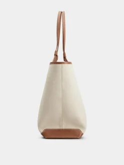 Roger Vivier Viv' Choc Medium Shopping Bag in canvas Sale