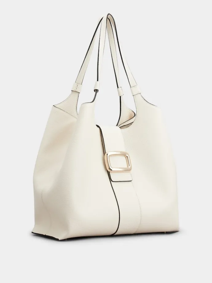 Roger Vivier Viv' Choc Medium Shopping Bag in leather Online