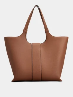 Roger Vivier Viv' Choc Medium Shopping Bag in leather New