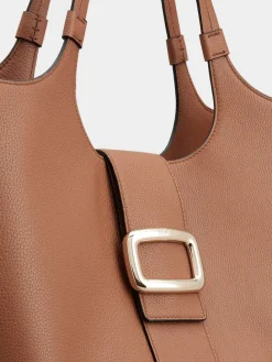 Roger Vivier Viv' Choc Medium Shopping Bag in leather New