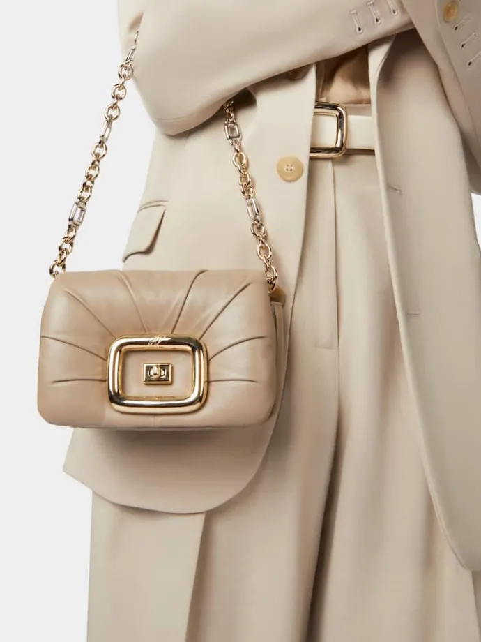 Roger Vivier Viv' Choc Mini Bag in leather Discount