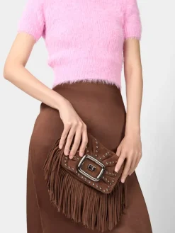 Roger Vivier Viv' Choc Mini Bag in suede Outlet