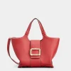 Roger Vivier Viv' Choc Mini Shopping Bag in leather Clearance