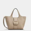 Roger Vivier Viv' Choc Mini Shopping Bag in leather Fashion