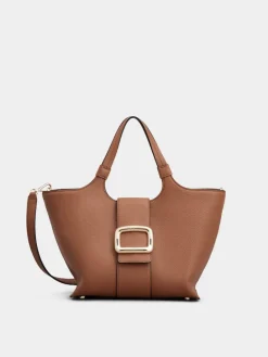 Roger Vivier Viv' Choc Mini Shopping Bag in leather Clearance