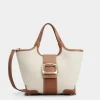 Roger Vivier Viv' Choc Mini Shopping Bag in canvas Online