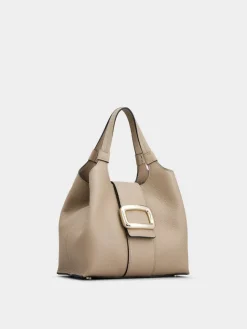 Roger Vivier Viv' Choc Mini Shopping Bag in leather Fashion