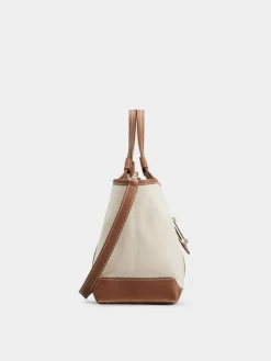 Roger Vivier Viv' Choc Mini Shopping Bag in canvas Online