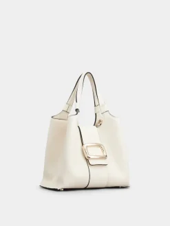 Roger Vivier Viv' Choc Mini Shopping Bag in leather New